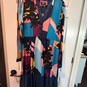 Maeve Anthropologie dress size small
EUC.  Multicolor Long Sleeve Dress